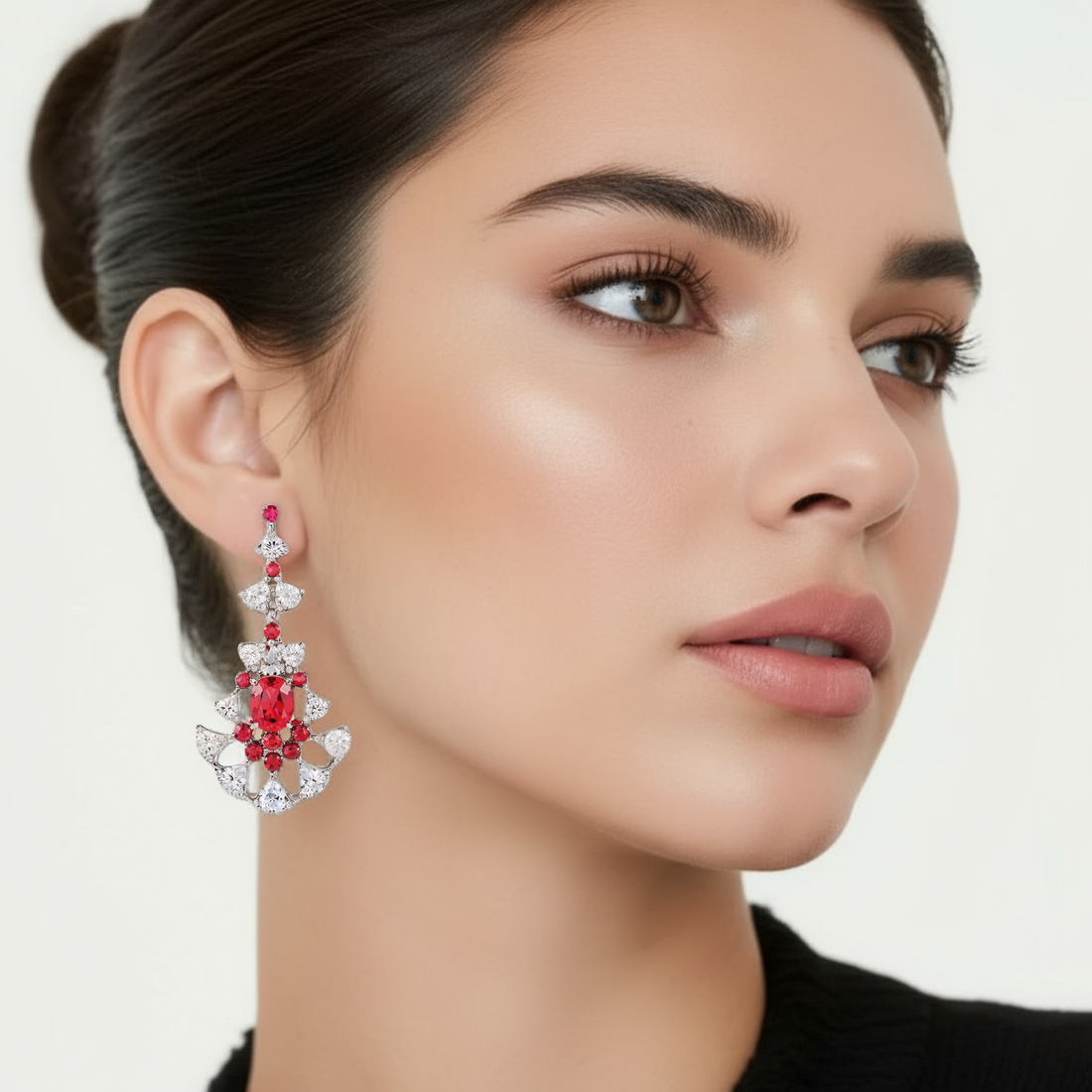 Ruby Cascade Earrings