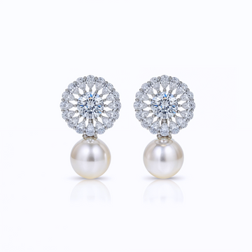 Selebretta® Pearls and Flowers Drop Earrings