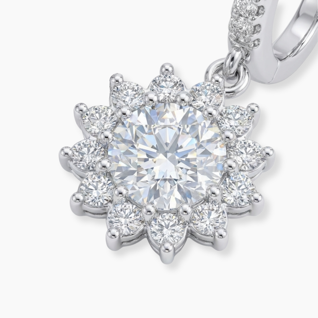 Starburst Moissanite Earrings