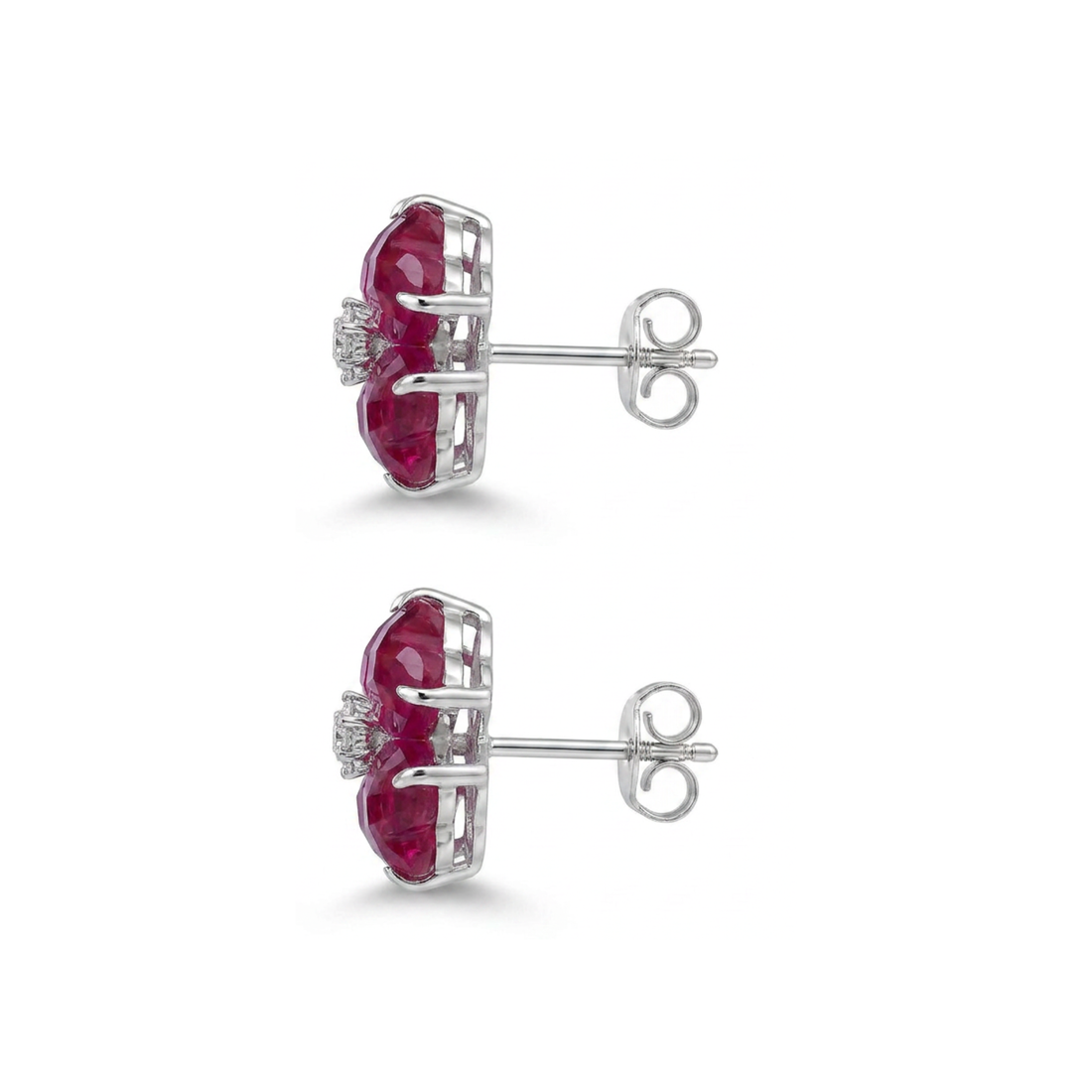Raspberry Bloom Earrings