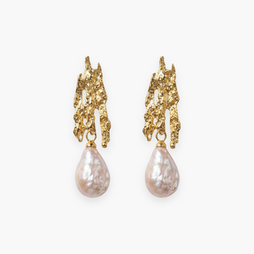 Antique Gold and Pearl Earrings