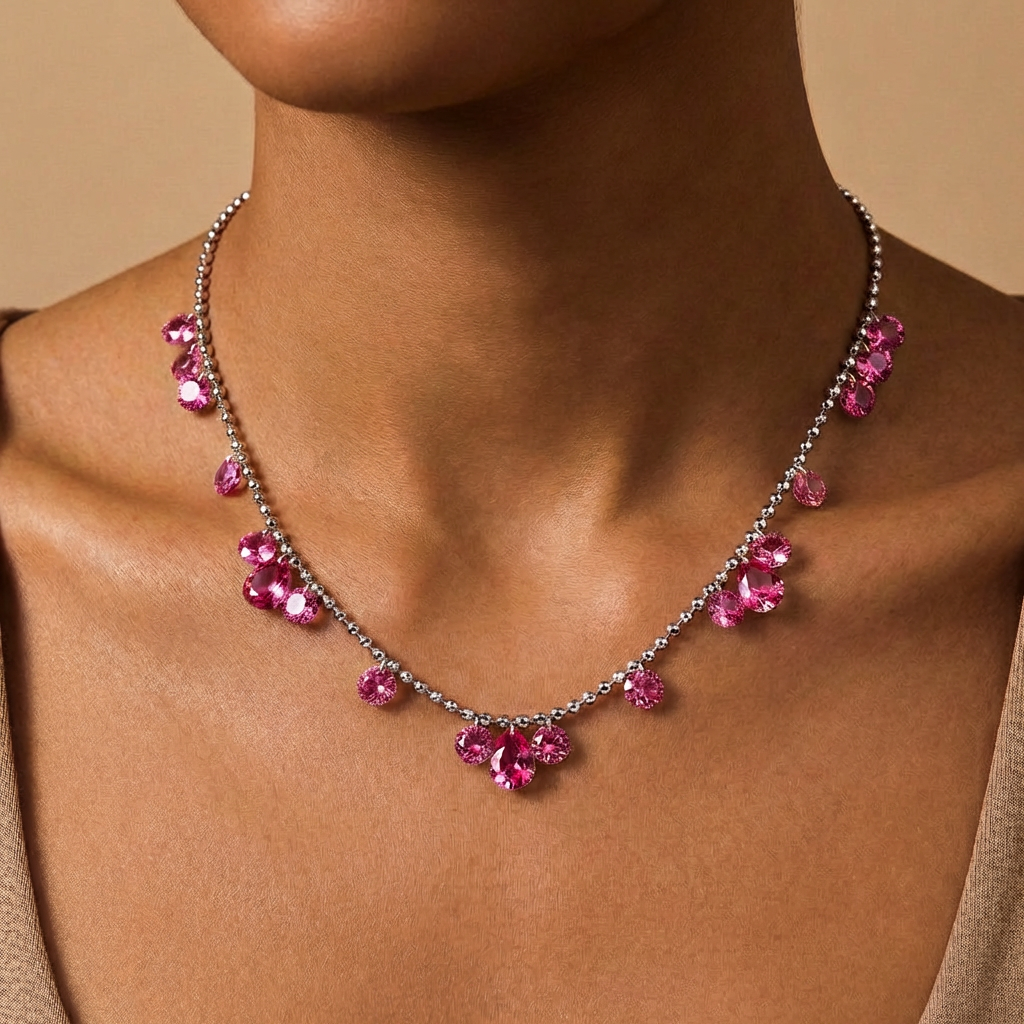 Champagne Cascade Necklace