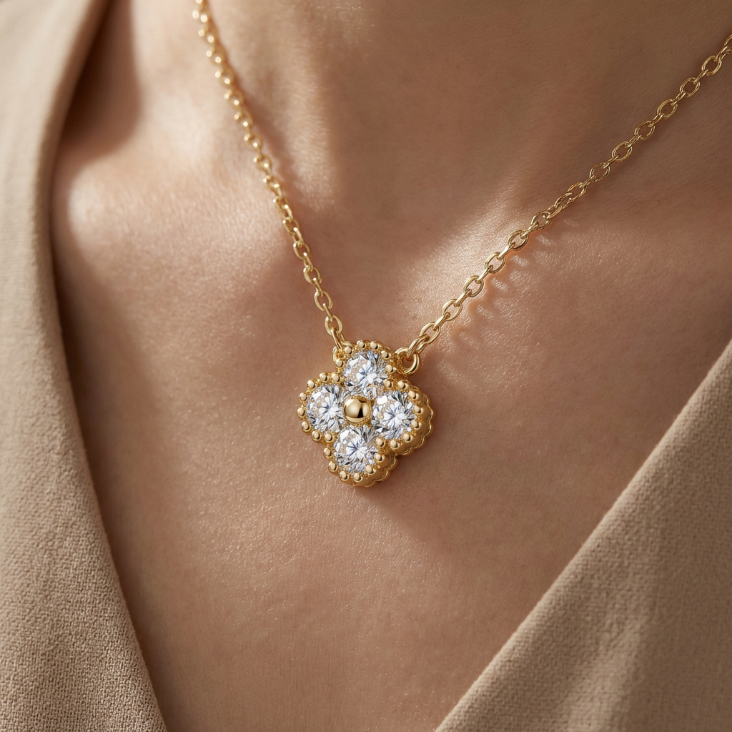 Four-Leaf Serenity Necklace