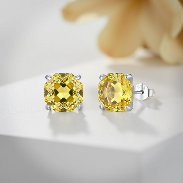 Selebretta™ Rose Cut Cubic Zirconia Stud Earrings