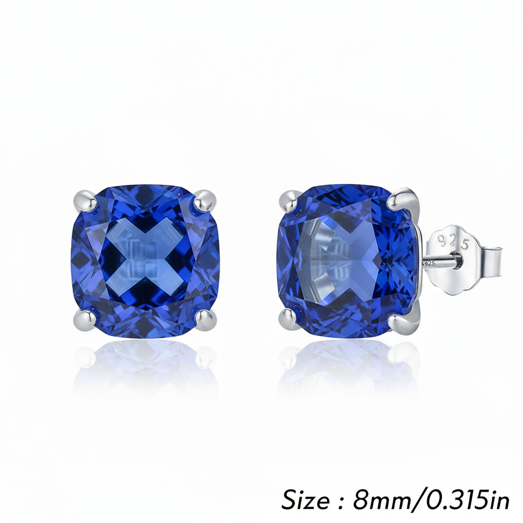 Selebretta™ Rose Cut Cubic Zirconia Stud Earrings