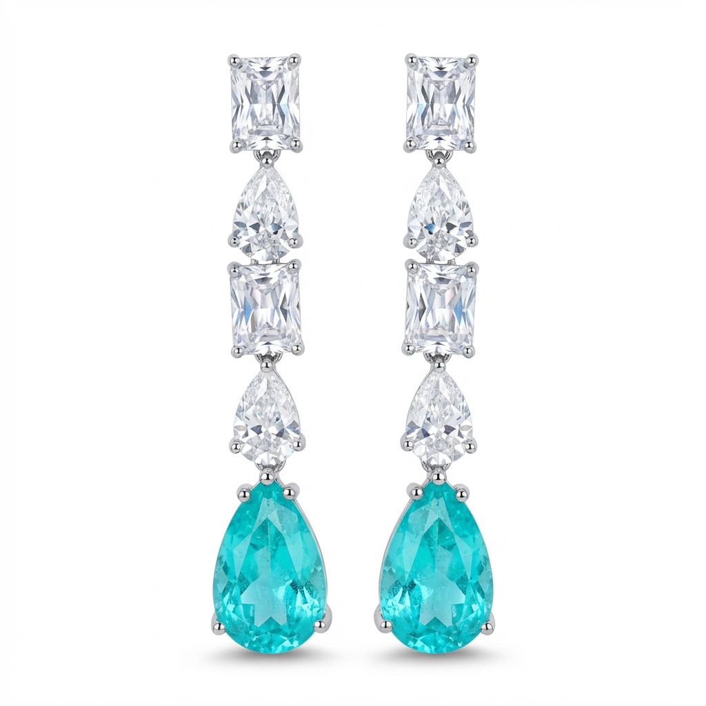 Paraiba Tourmaline Drop Earrings