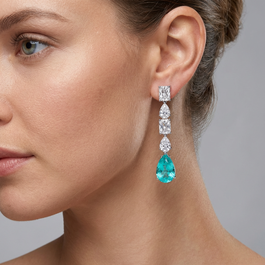 Paraiba Drop Earrings