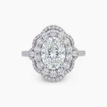 Josephine Vintage Halo Ring
