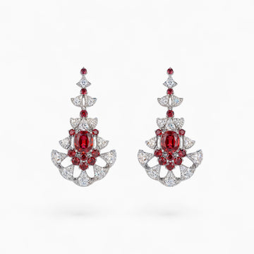 Ruby Cascade Earrings