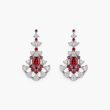 Ruby Cascade Earrings