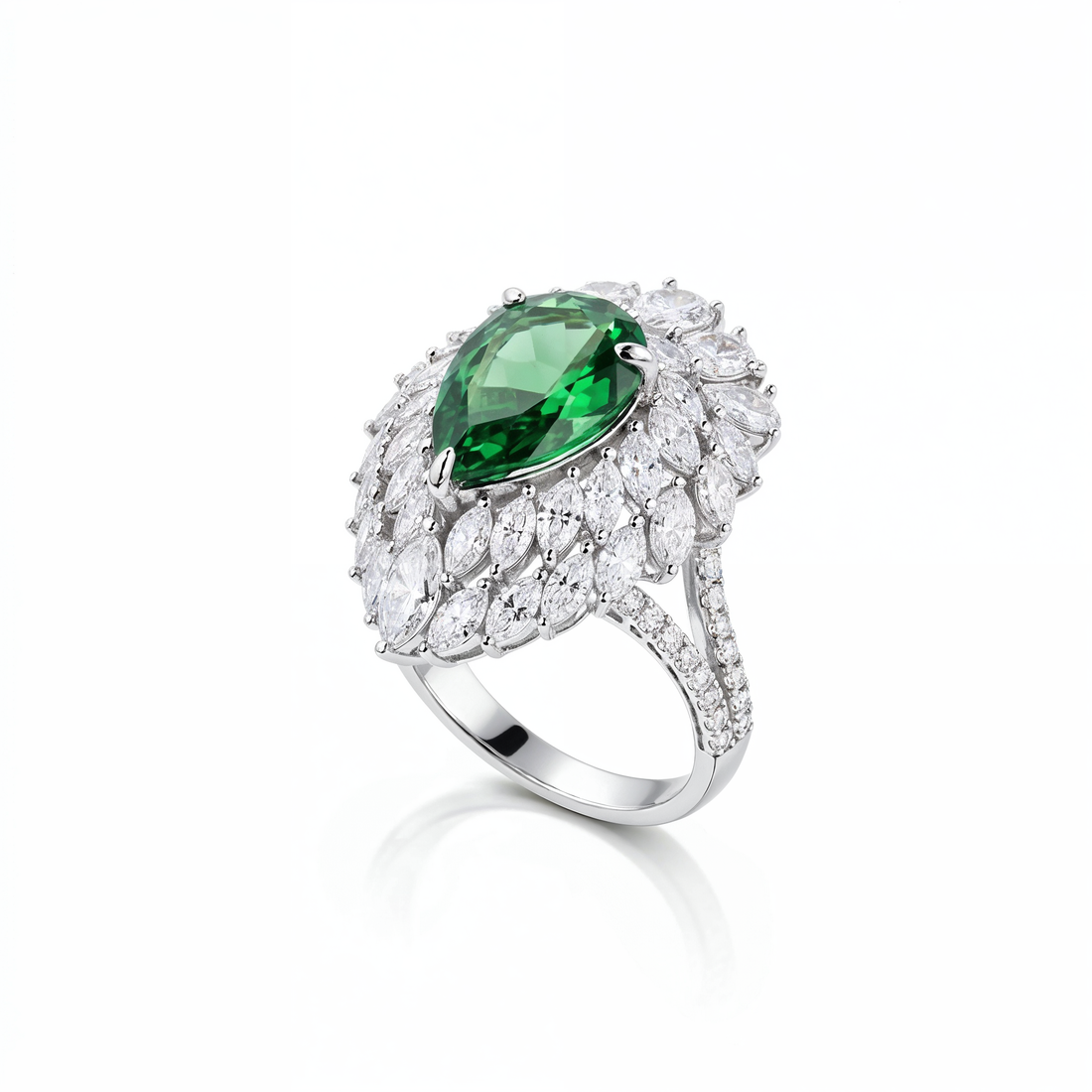 My Emeraldine Statement Ring