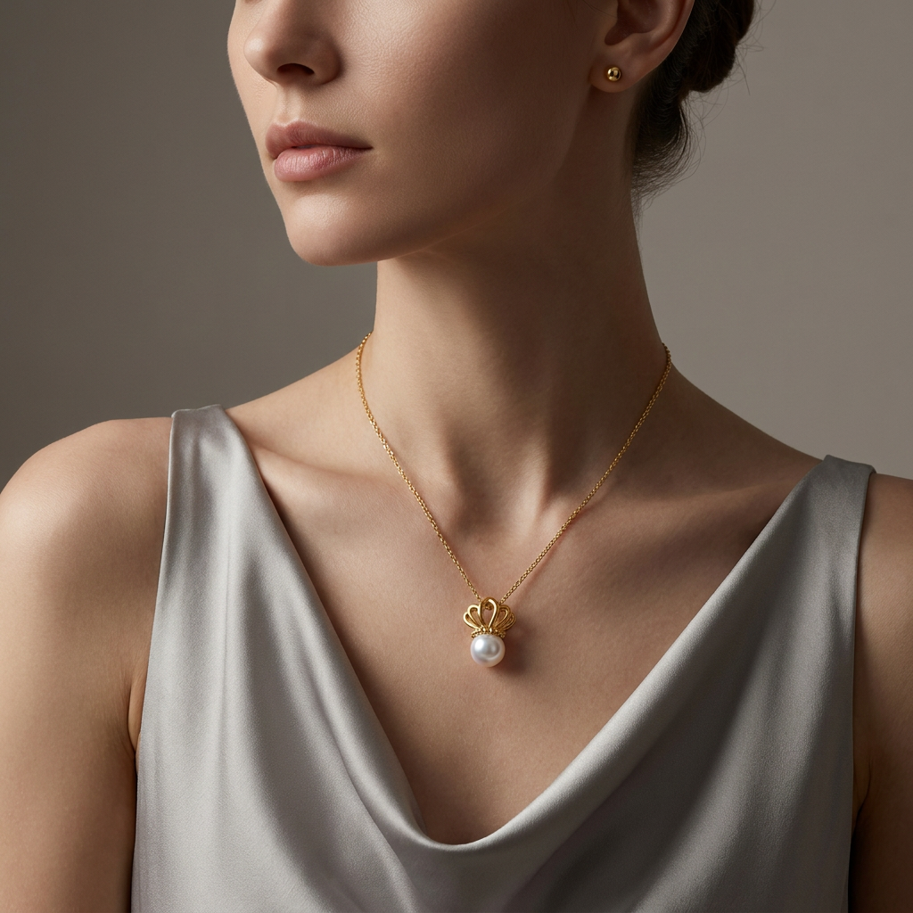 The Crown Pearl Pendant