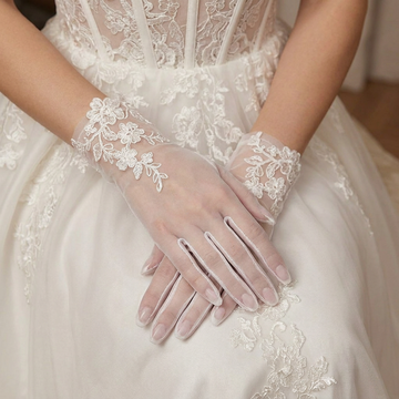 Bridal Flower Gloves