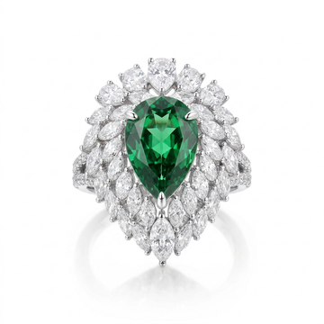 My Emeraldine Statement Ring