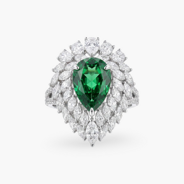 My Emeraldine Statement Ring